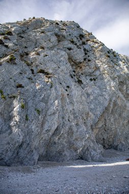 Yunanistan 'ın Skiathos adasındaki Lalaria plajı