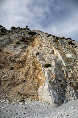 Yunanistan 'ın Skiathos adasındaki Lalaria plajı