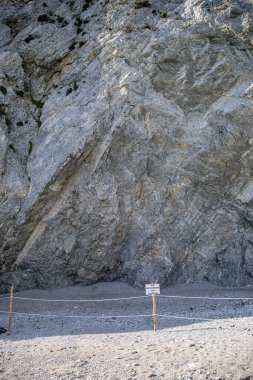 Yunanistan 'ın Skiathos adasındaki Lalaria plajı