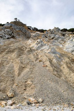 Yunanistan 'ın Skiathos adasındaki Lalaria plajı