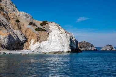 Yunanistan 'ın Skiathos adasındaki Lalaria plajı