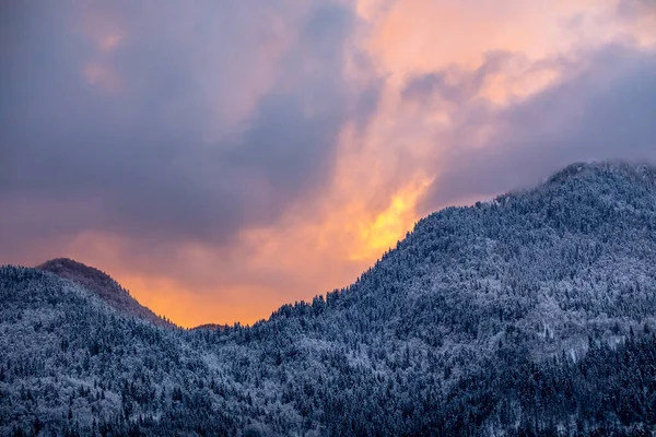 Sunrise in mountains, Bohinj valley, Slovenia