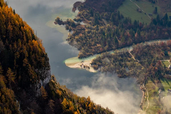 Schöner Bohinjer See Slowenien — Stockfoto