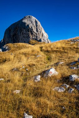 Yüksek dağlarda dağ yolu