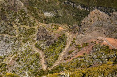 Yüksek dağlarda dağ yolu