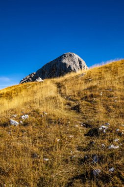 Yüksek dağlarda dağ yolu