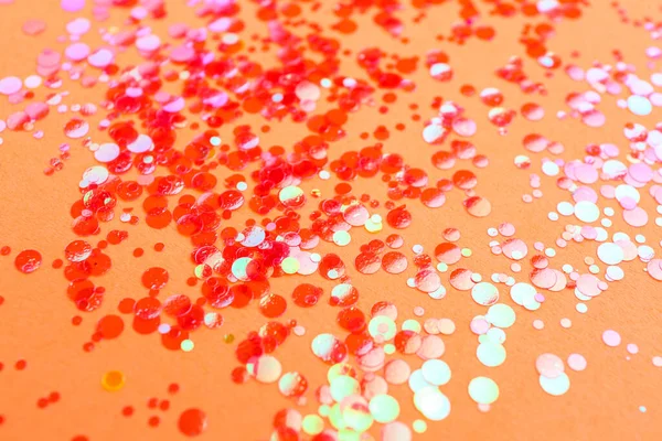 Λαμπερό Φωτεινό Κόκκινο Glitter Ανοιχτό Κοράλλι Φόντο — Φωτογραφία Αρχείου