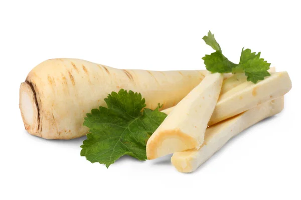 Tasty Fresh Ripe Parsnips White Background — Stock Photo, Image