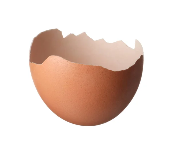 Шкаралупа Яйця Ізольована Білому Тлі — стокове фото