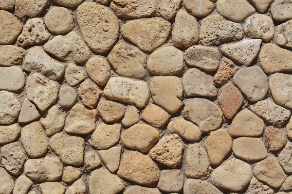 Tekstura Beżowej Kamiennej Ściany Jako Tło Zbliżenie — Zdjęcie stockowe