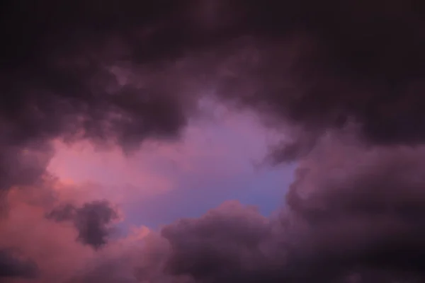 Schilderachtig Uitzicht Lucht Met Wolken Avond — Stockfoto