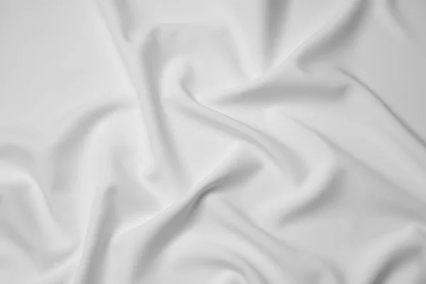 Текстура Пустого Белого Флага Качестве Фона Вид Сверху Макет Дизайна — стоковое фото