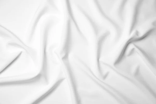 Textuur Van Blanco Witte Vlag Als Achtergrond Bovenaanzicht Mockup Voor — Stockfoto