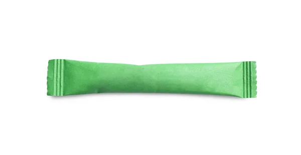 Beyaz Üzerine Izole Edilmiş Yeşil Şeker Çubuğu — Stok fotoğraf