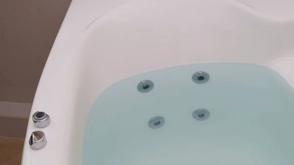 Whirlpool Mit Sauberem Wasser Badezimmer — Stockfoto