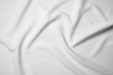 Arkaplan olarak boş beyaz bayrak dokusu, üst görünüm. Tasarım için model