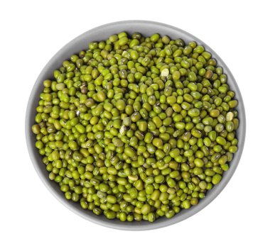 Taze fasulyeli kase beyaz, üst manzara