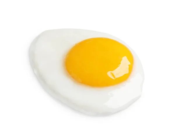 白で隔離されたおいしいフライドチキンの卵 — ストック写真