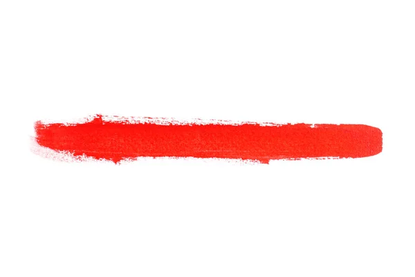 Beyaz Arka Plan Üzerinde Fırça Ile Çizilmiş Boya Kontur — Stok fotoğraf