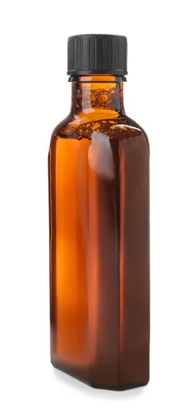 Flaska Sirap Isolerad Vitt Hosta Och Kall Medicin — Stockfoto