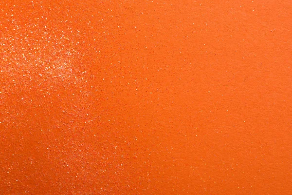 Λαμπερό Φωτεινό Glitter Πορτοκαλί Φόντο Επίπεδη Lay Χώρος Για Κείμενο — Φωτογραφία Αρχείου