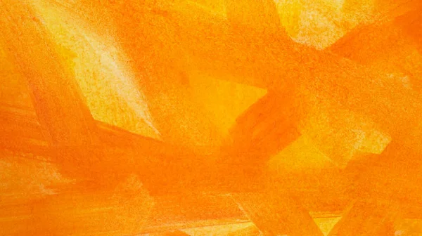 Πορτοκαλί Πινελιές Ζωγραφισμένες Πινέλο Φόντο Πάνω Όψη — Φωτογραφία Αρχείου