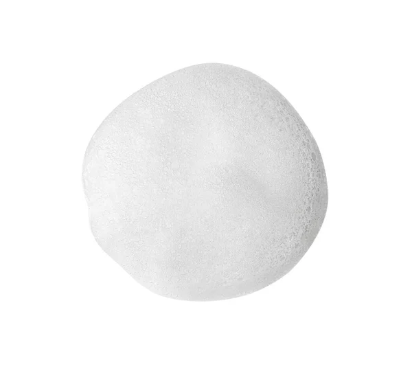 Αφρός Αφρού Σαπουνιού Λευκό Φόντο Κορυφαία Άποψη — Φωτογραφία Αρχείου