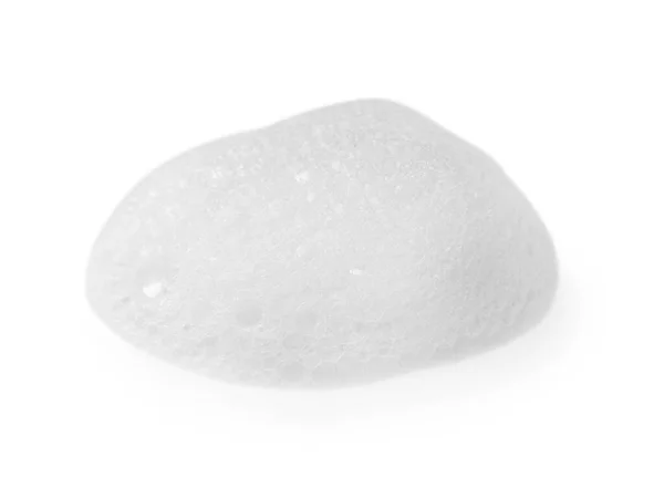 Gota Espuma Sabão Macio Isolado Branco — Fotografia de Stock