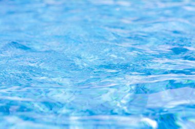 Rippled water in swimming pool as background