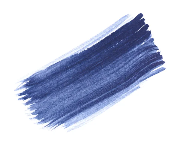 Beyaz Arkaplanda Fırçayla Çizilmiş Boya Darbesi Üst Görünüm — Stok fotoğraf