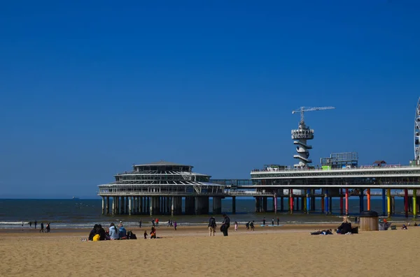 荷兰海牙 2022年5月2日 海滩和施韦宁根码头美景 — 图库照片#