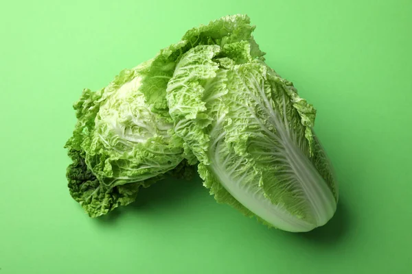 Fresh Ripe Chinese Cabbages Light Green Background — Stock Photo, Image