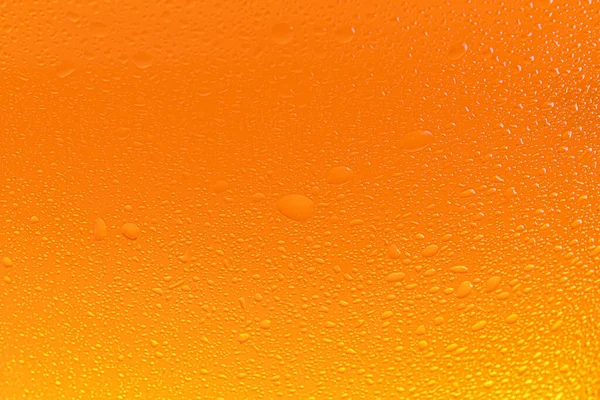 Glass Tasty Cold Beer Condensation Drops Background Closeup — стоковое фото