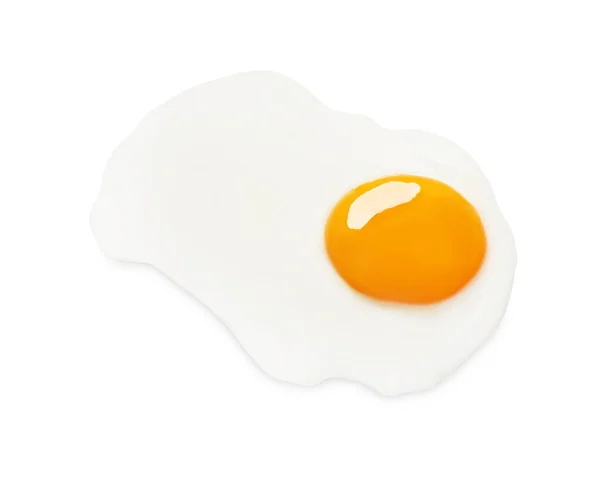 Вкусное Куриное Яйцо Изолированное Белом — стоковое фото