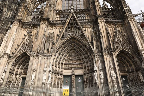 Köln Németország Augusztus 2022 Gyönyörű Régi Gótikus Katedrális Szabadban — Stock Fotó