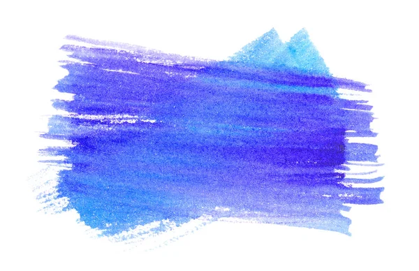 Pinceladas Coloridas Desenhadas Com Pincel Sobre Fundo Branco Vista Superior — Fotografia de Stock