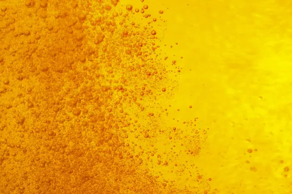 Tasty Beer Bubbles Background Closeup — Stock Photo, Image
