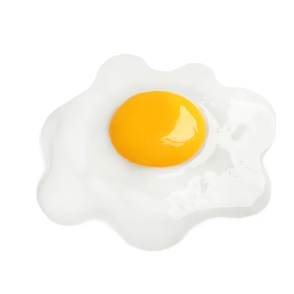 Lezzetli Kızarmış Tavuk Yumurtası Beyazda Izole Edilmiş — Stok fotoğraf