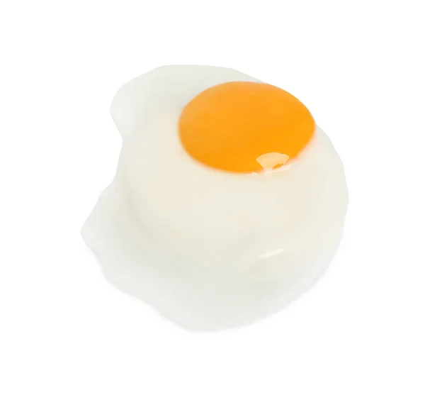 Νόστιμο Τηγανητό Αυγό Κοτόπουλου Απομονωμένο Λευκό — Φωτογραφία Αρχείου