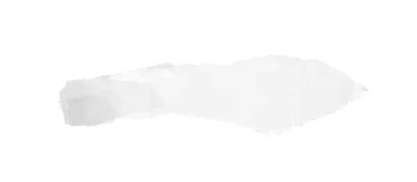 Egy Darab Papír Fehér Alapon Elszigetelve Szöveg Helye — Stock Fotó