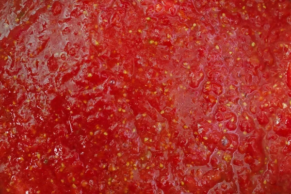 토마토 주스를 배경으로 클로즈업 — 스톡 사진