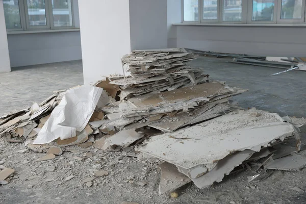 Used Building Materials Room Prepared Renovation — Foto de Stock
