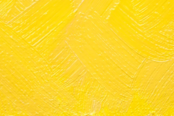 Arka Plan Olarak Sarı Yağlı Boya Güzel Darbeler Yakın Plan — Stok fotoğraf