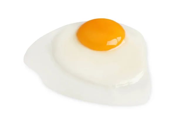 白で隔離されたおいしいフライドチキンの卵 — ストック写真