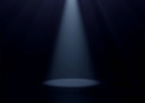 暗い部屋で明るいスポットライト 性能装置 — ストック写真