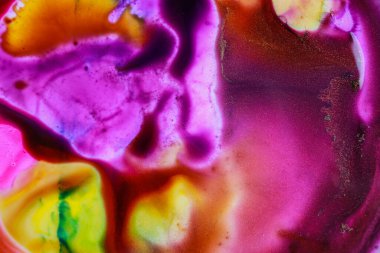 Beautiful abstract ink painting as background, top view