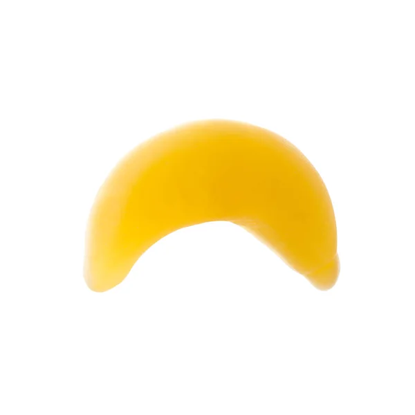 Słodkie Żółte Galaretki Cukierki Białym Tle — Zdjęcie stockowe