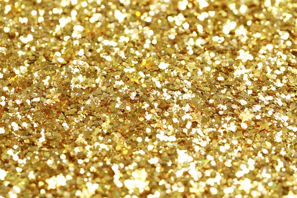 Mooie Gouden Glanzende Glitter Als Achtergrond Close — Stockfoto