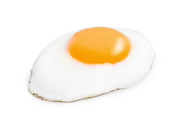 Delicious Fried Egg Yolk Isolated White — Stock Photo, Image