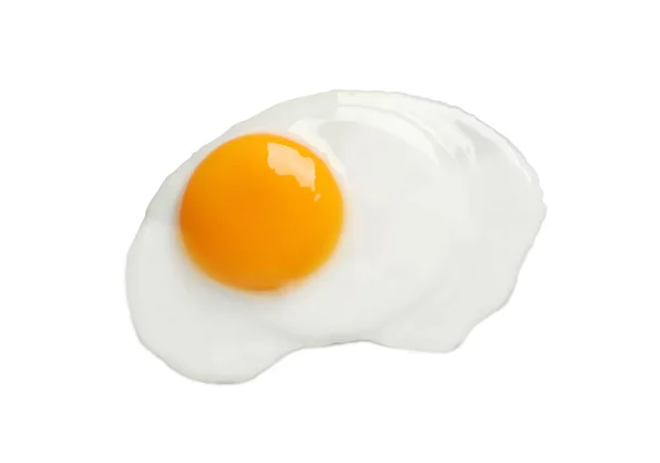 味道鲜美的炸鸡蛋 白色的 顶视图 — 图库照片